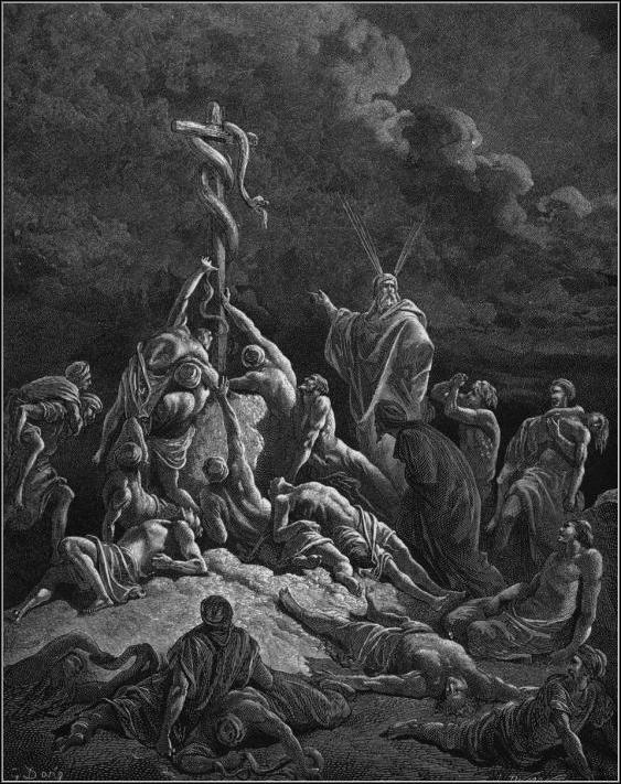 The Brazen Serpent by Gustave Dore