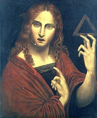 Christ the Redeemer Holding the Symbol of the Trinity by Giampietrino