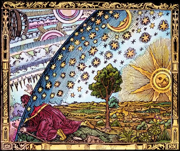 Peering Through the Cosmic Sphere by Camille Flammarion